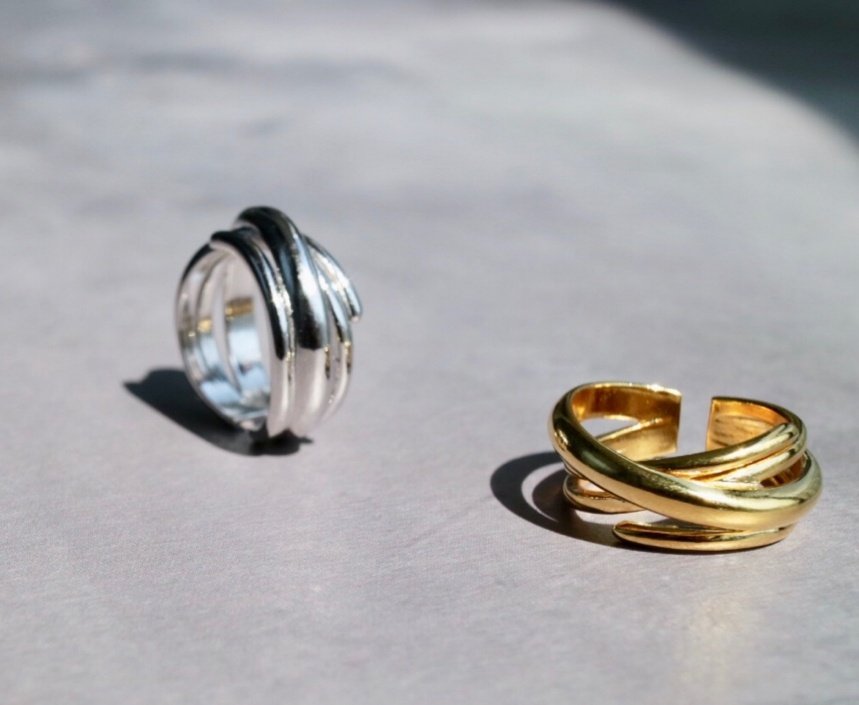 Trio Ring in Gold