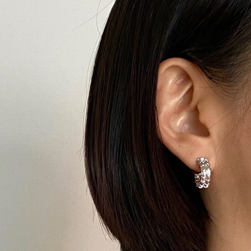 Electro Earrings in Silver