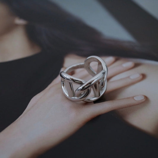 Jessie Grande Ring in Silver