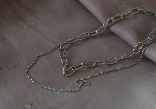 Barry Chaine Necklace in Silver