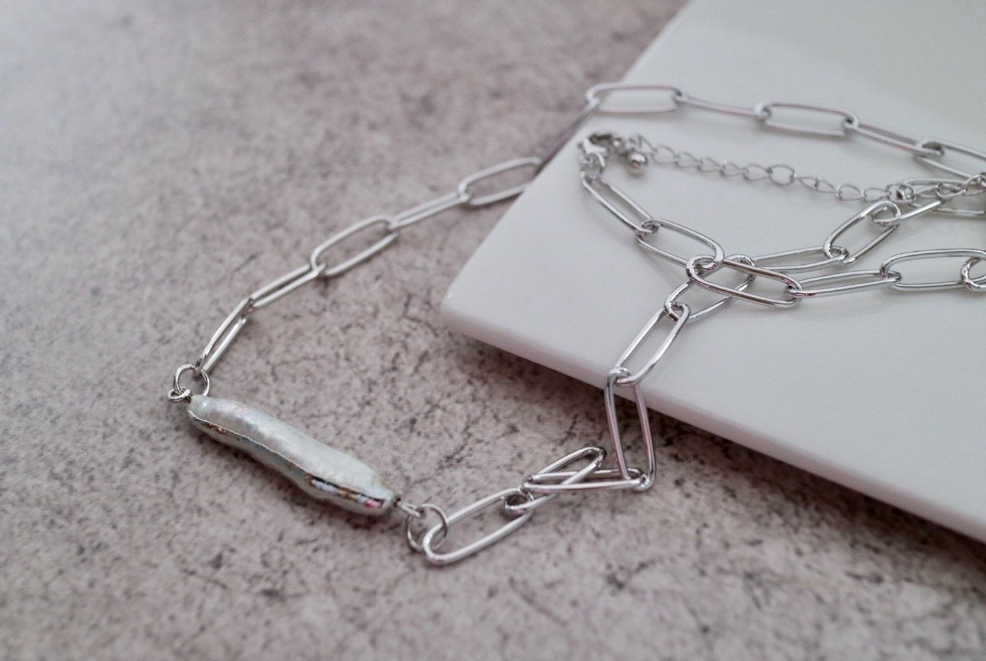 Emma Necklace in Silver