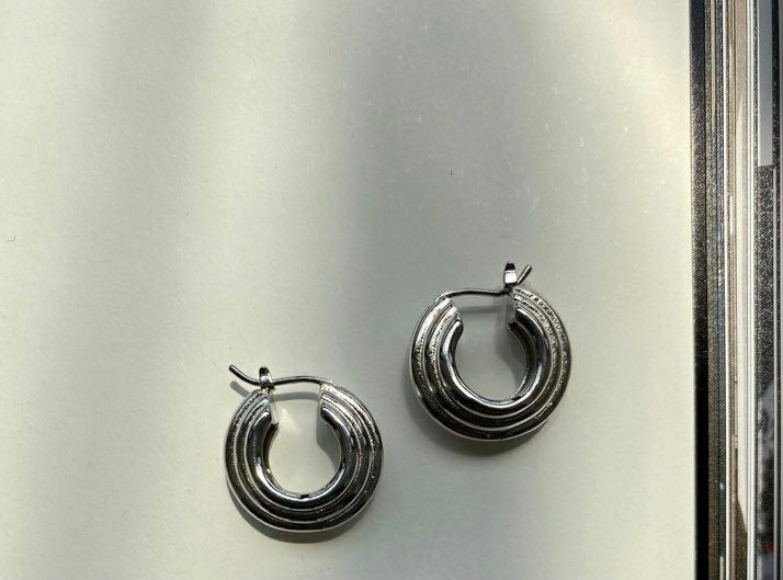 Kleo Earrings in Silver