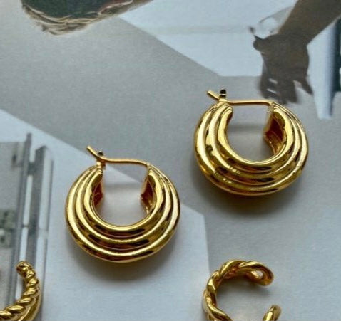 Kleo Earrings in Gold