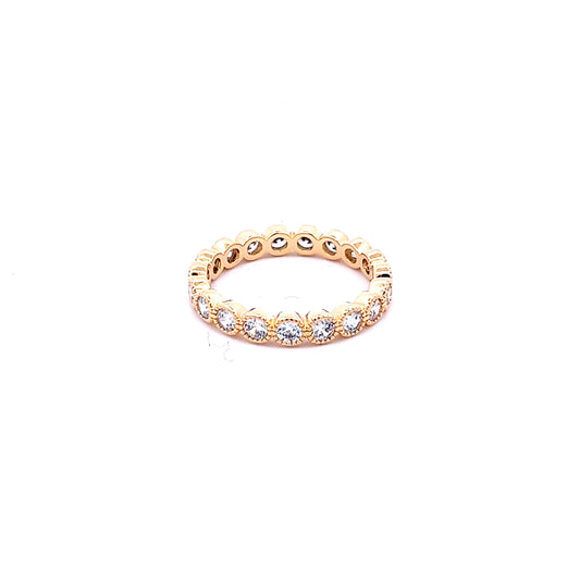 Thick Eternity Ring in Gold