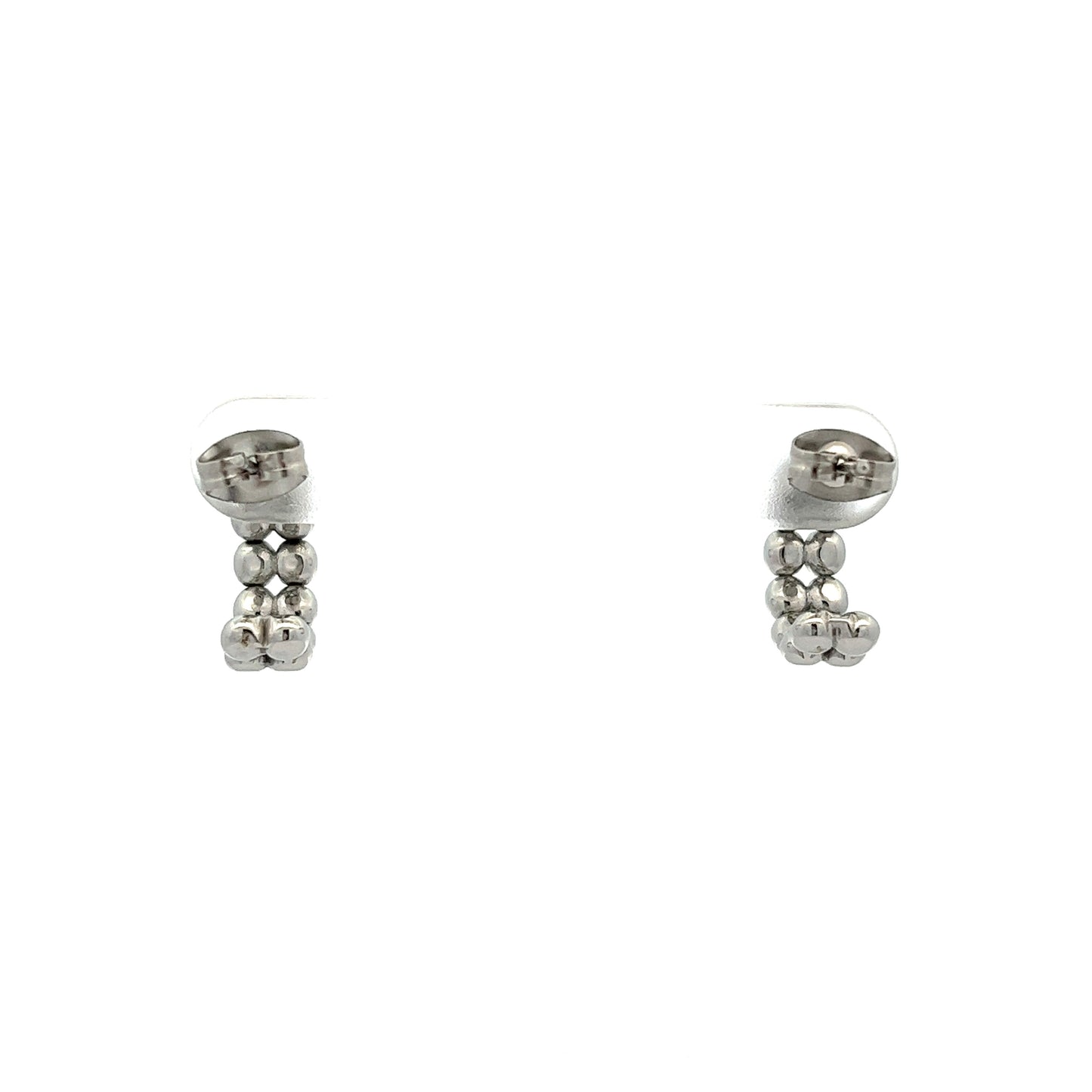 Double Cleef Earrings in Silver