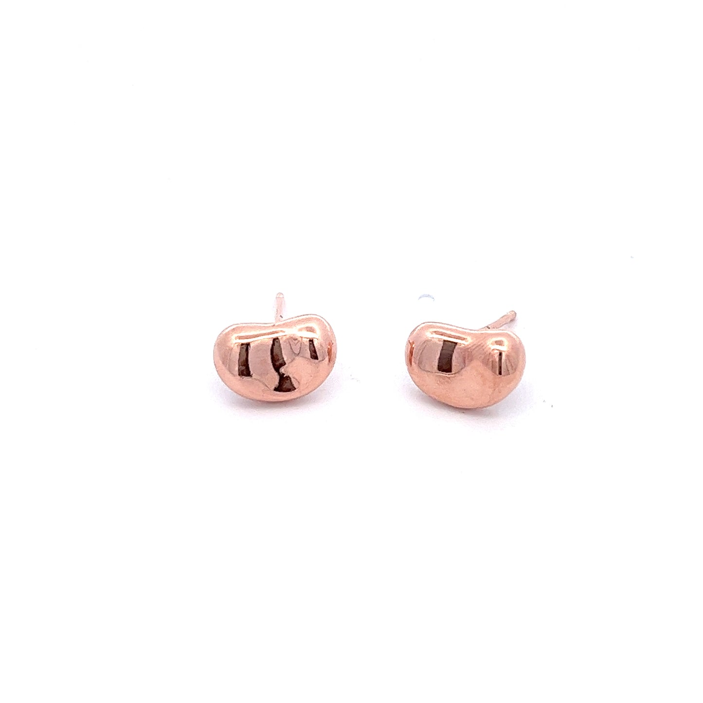 Peaberry Earrings in Rose Gold