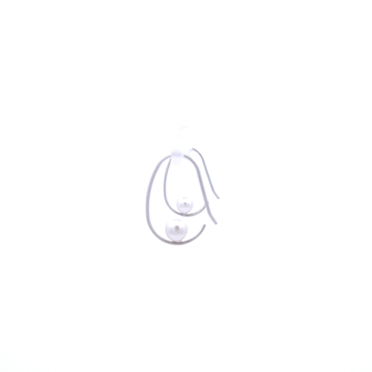Birdie Loops Earrings in Silver