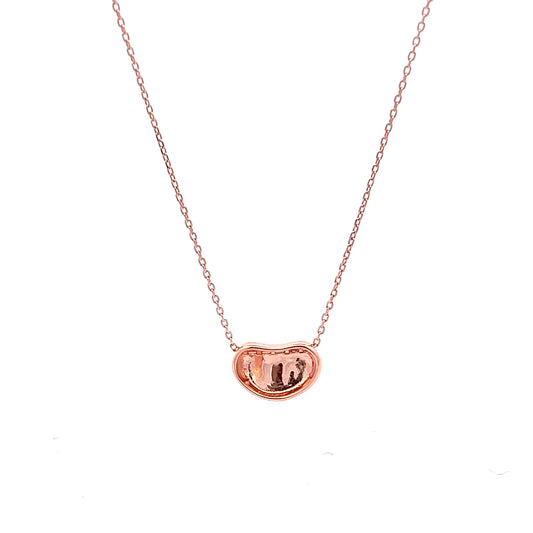 Peaberry Necklace in Rose Gold