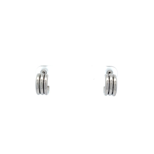 Cleo Dos Earrings Small in Silver
