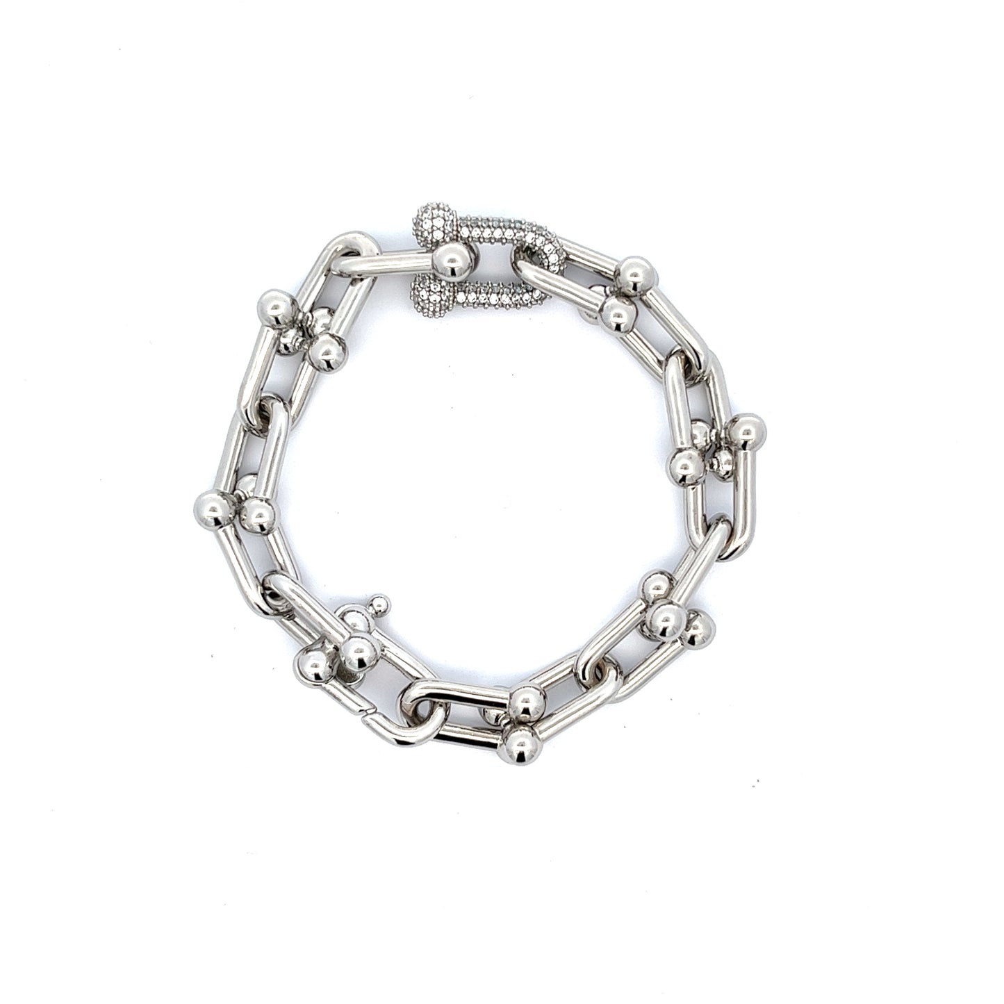 Chaine Grande Diamante Bracelet in Silver