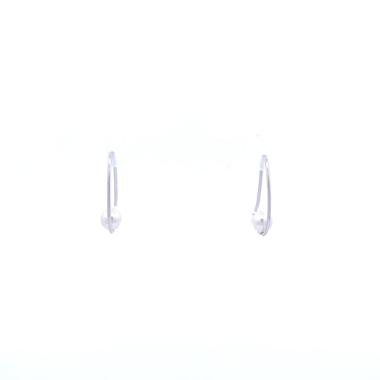 Birdie Loops Earrings in Silver