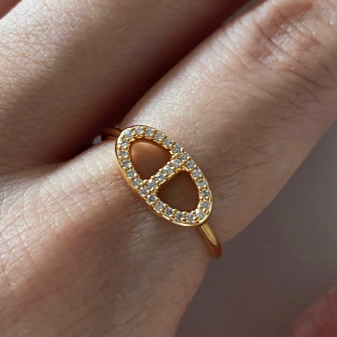 Jessie Diamante Ring in Gold