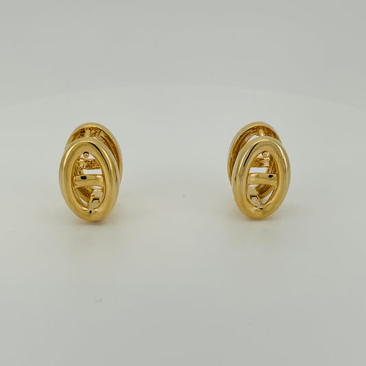 Jessie Clip Earrings in Gold