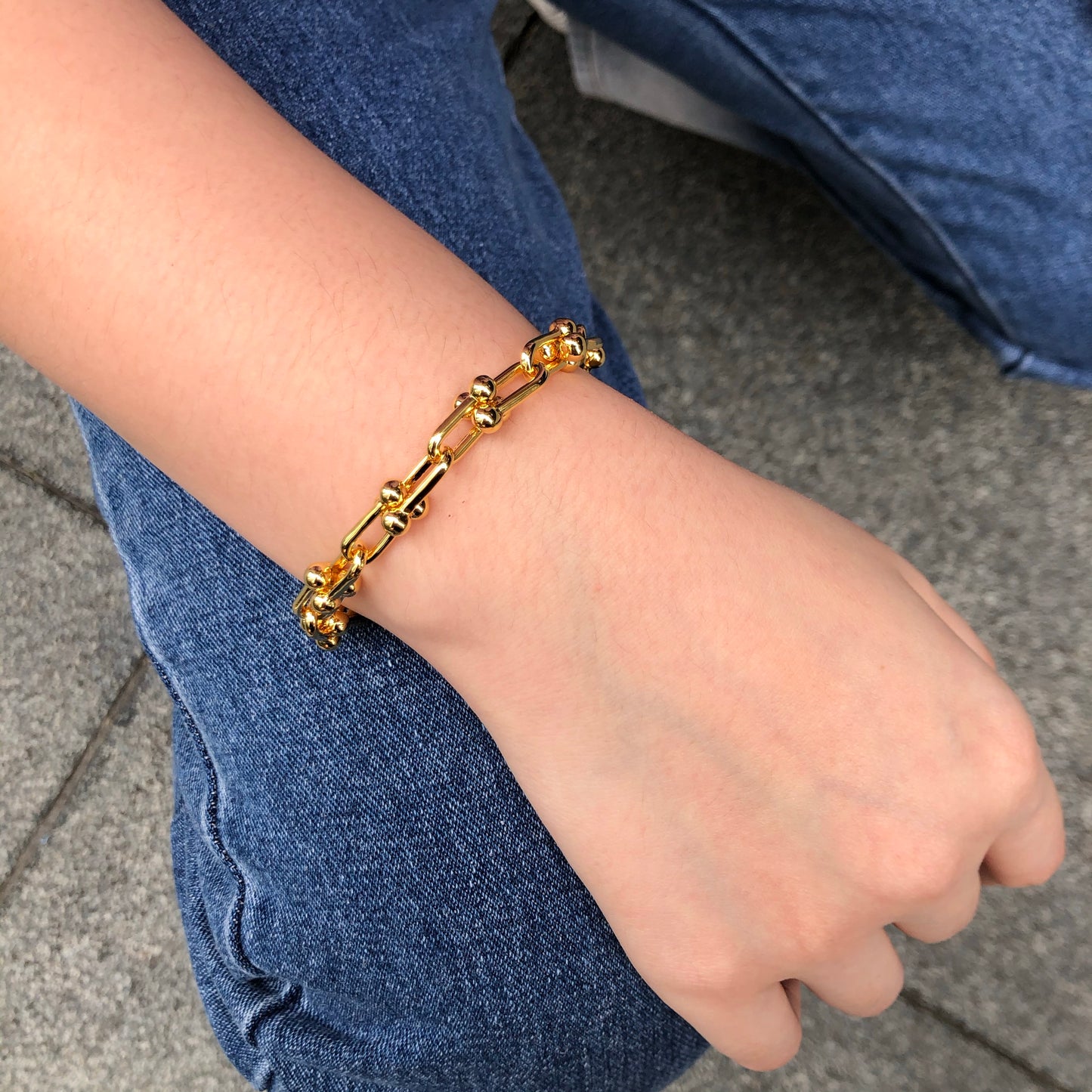 Chaine Bracelet in Gold