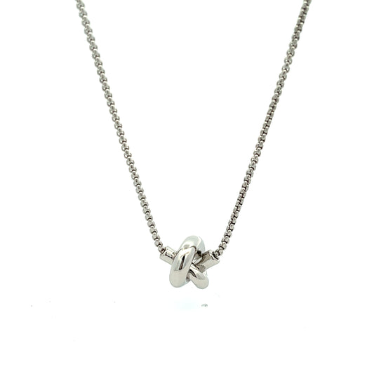 Knot Rore Necklace in Silver