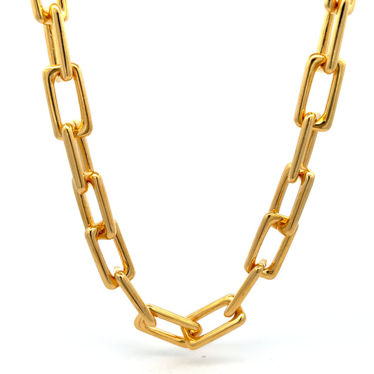 Industrial Chain Necklace in Gold
