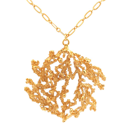 Vintage Coralis Necklace in Gold