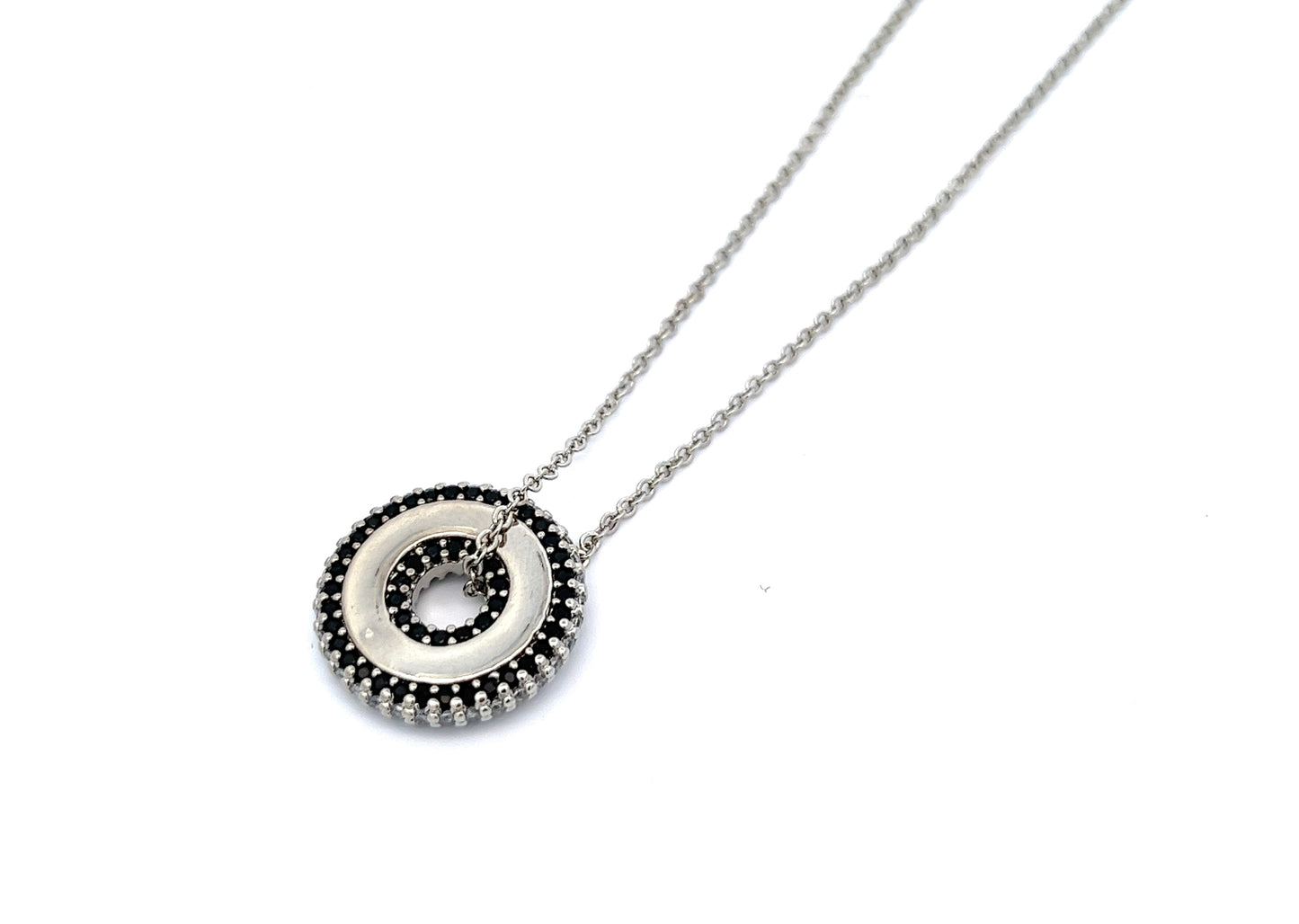 I Want To Disco Onyx Necklace in Silver