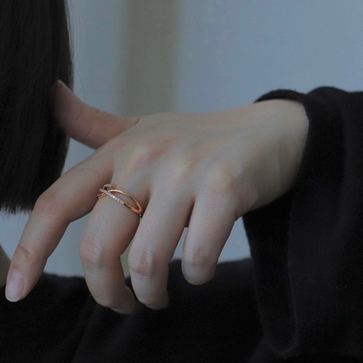 Claire X Ring in Gold