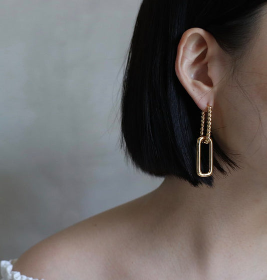 Charlotte Grande Earrings in Gold