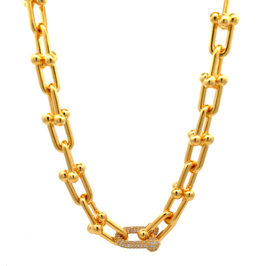 Chaine Diamante Necklace in Gold