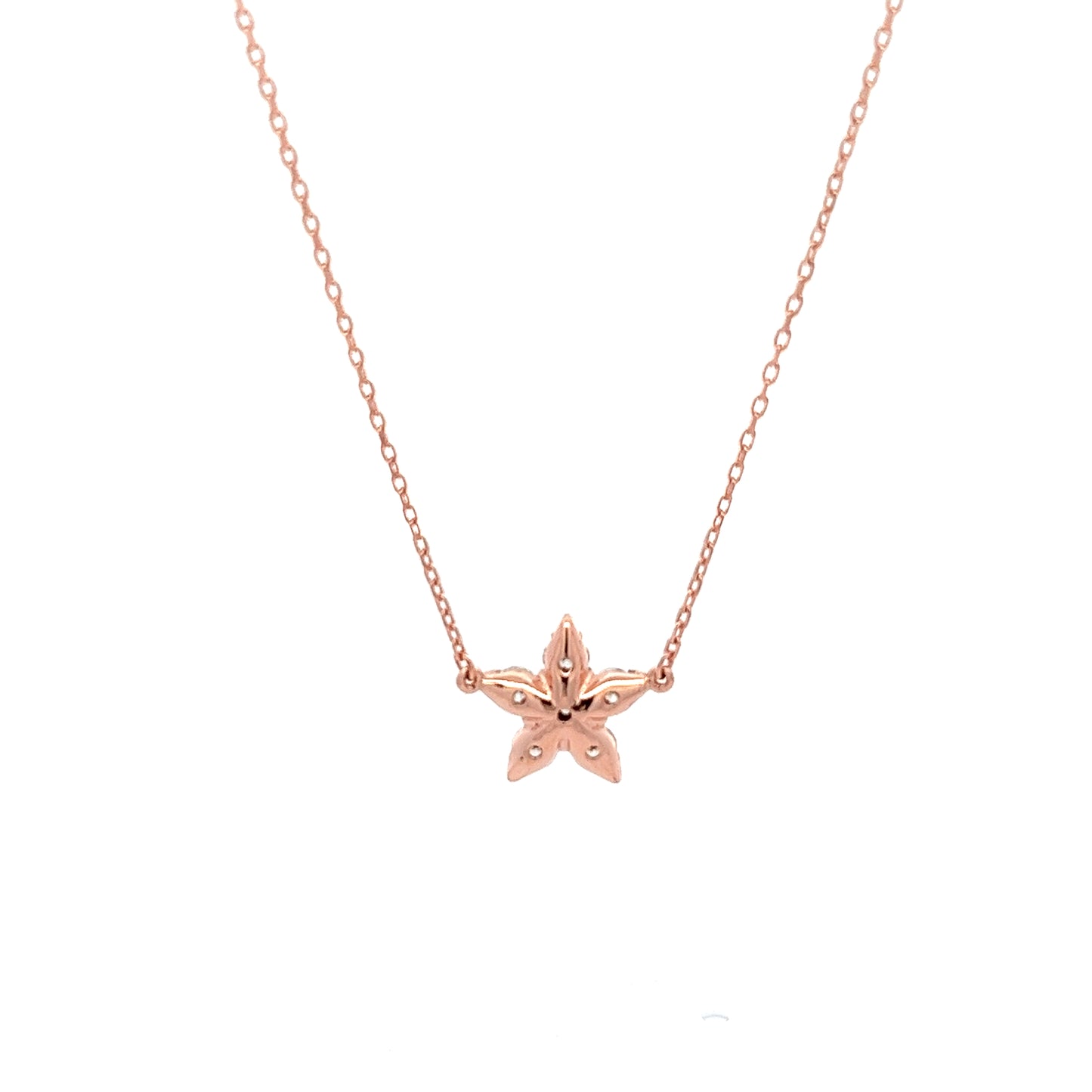 Star Bright Necklace in Rose Gold