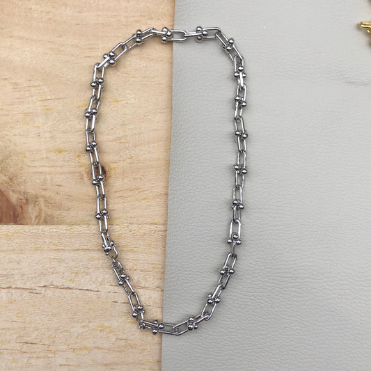 Chaine Necklace in Silver