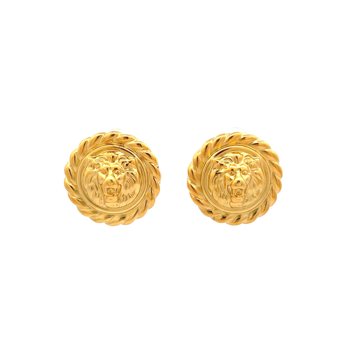 Vintage Lionne Earrings in Gold