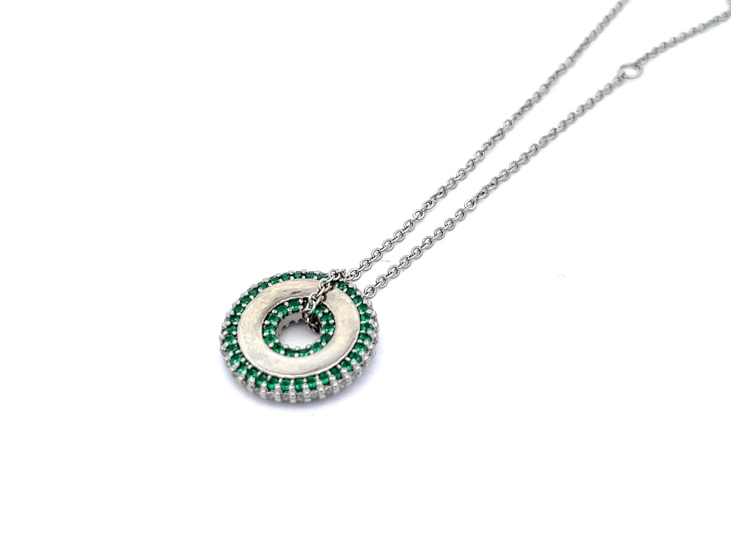 I Want To Disco Emerald Necklace in Silver