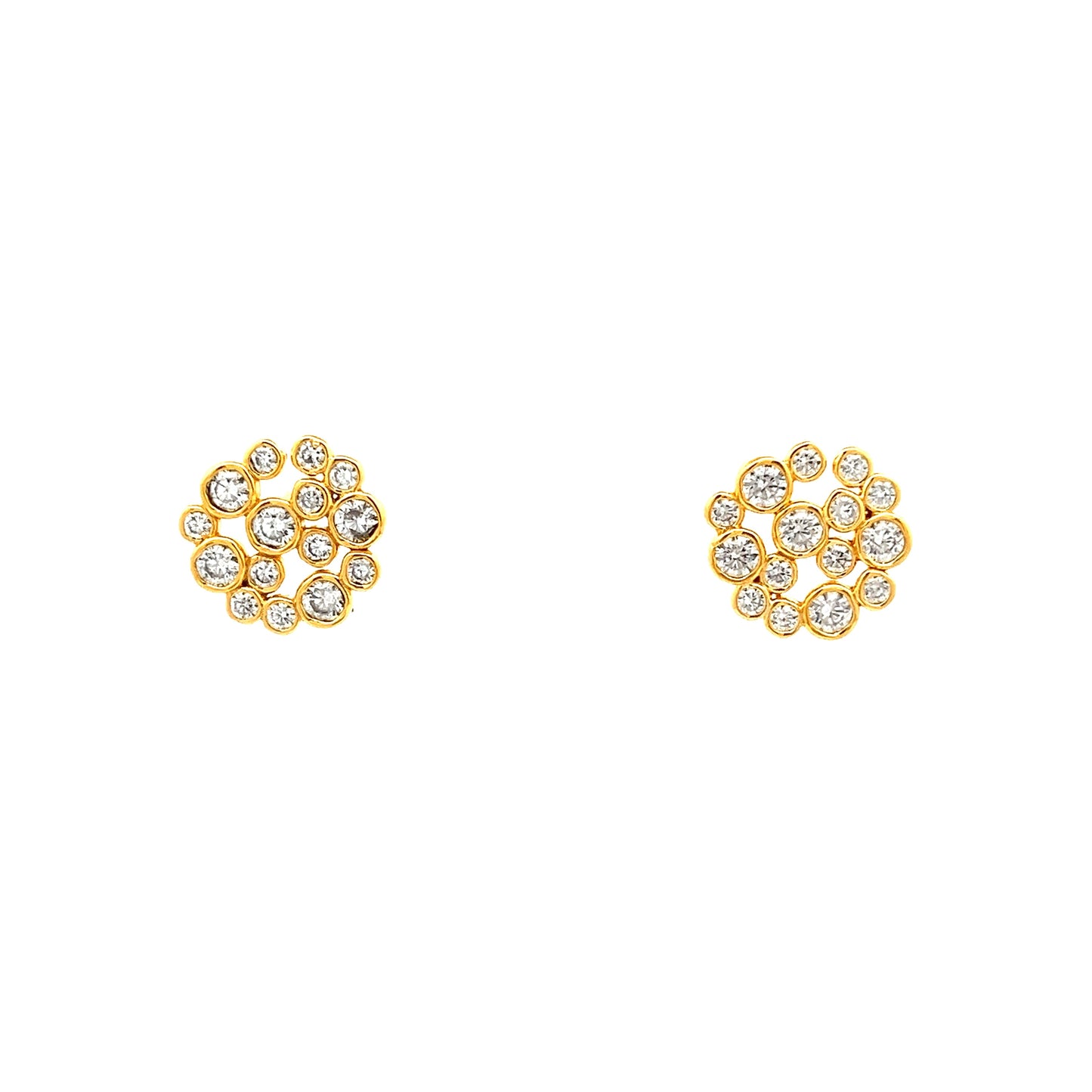 Honey Comb Earrings in Gold