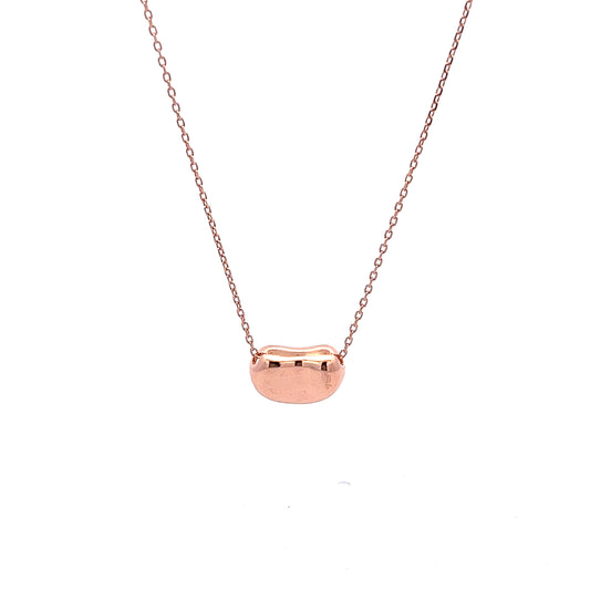 Peaberry Necklace in Rose Gold