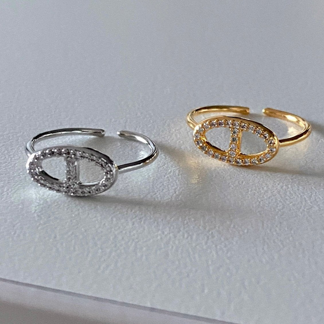 Jessie Diamante Ring in Gold