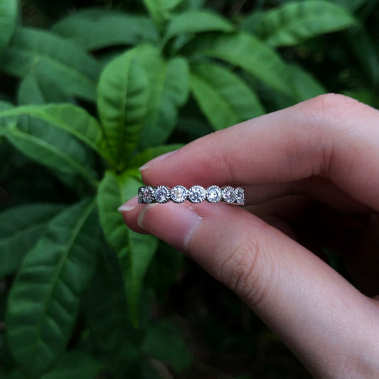 Thick Eternity Ring in Silver