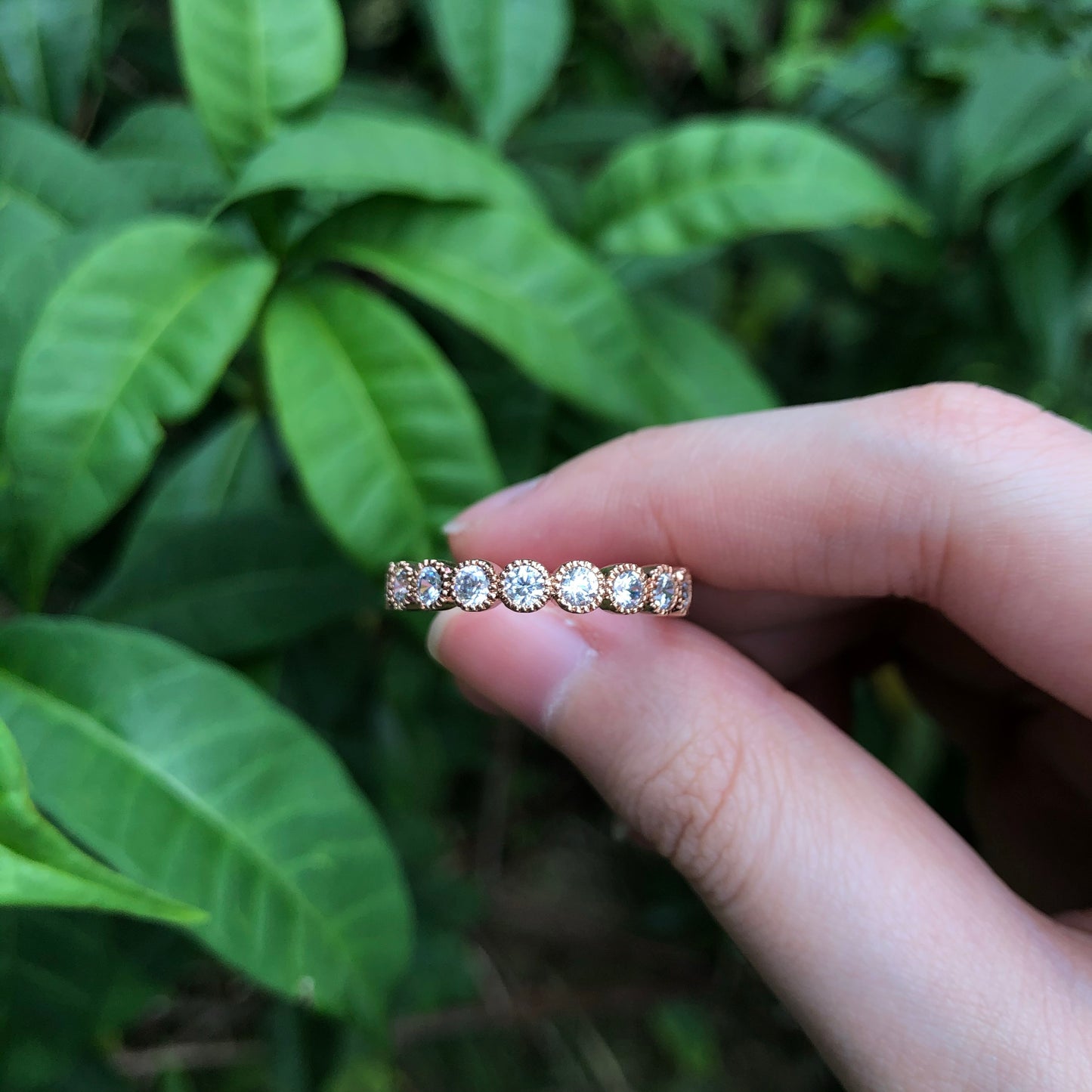 Thick Eternity Ring in Rose Gold